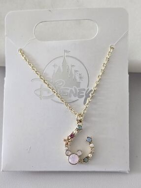 Mickey Mouse Floral & Crystal "Garden" Necklace